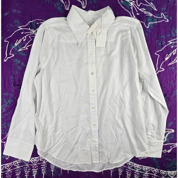 Alexa Chung for Madewell Womens Button-Up Shirt Eyelet White XL NWT - Picture 2 of 11